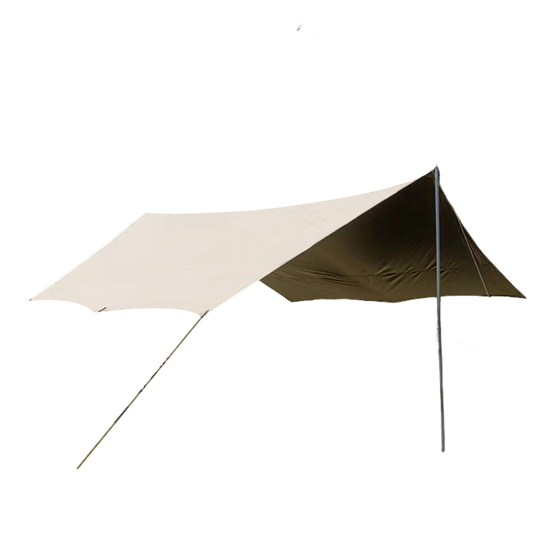 Auvent extérieur en tissu Oxford 150D avec bâche à revêtement noir titane