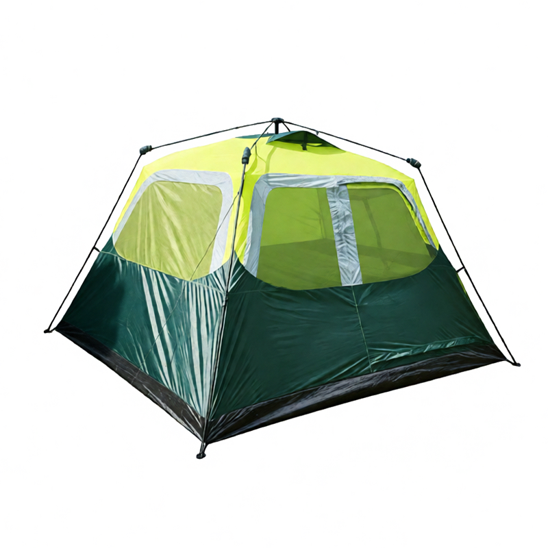 Tente de camping automatique pour 4 à 8 personnes avec fenêtres grillagées